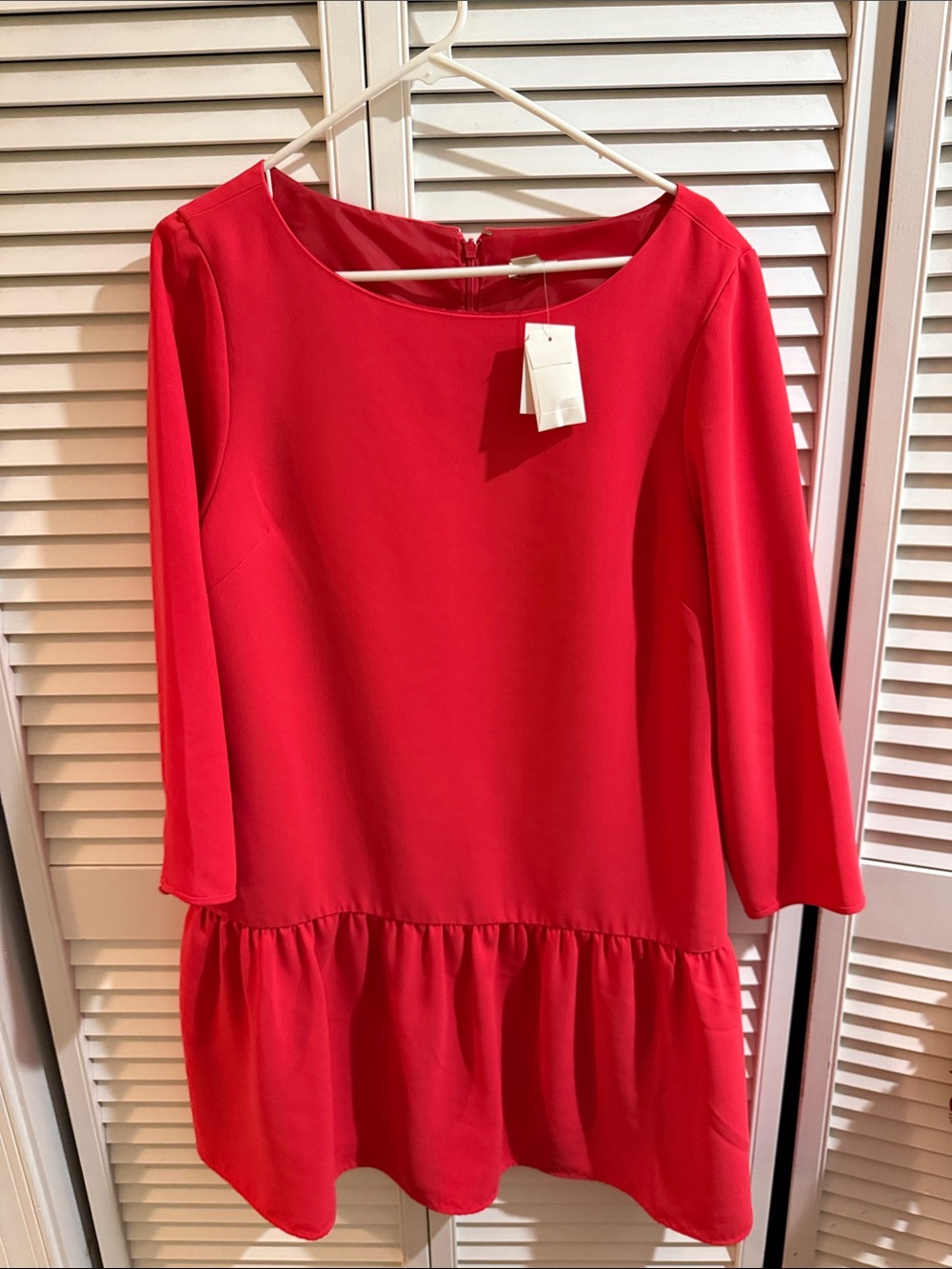 J. Crew Red Sleeveless Dress